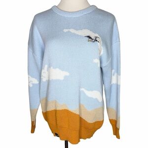 Love Joy Cloud Jumper Crewneck Sweater Size Medium Oversized Unisex Cotton